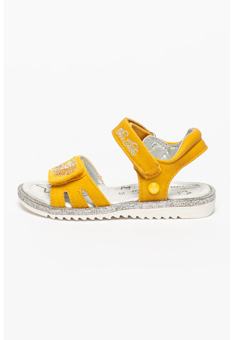 Sandale de piele ecologica cu velcro