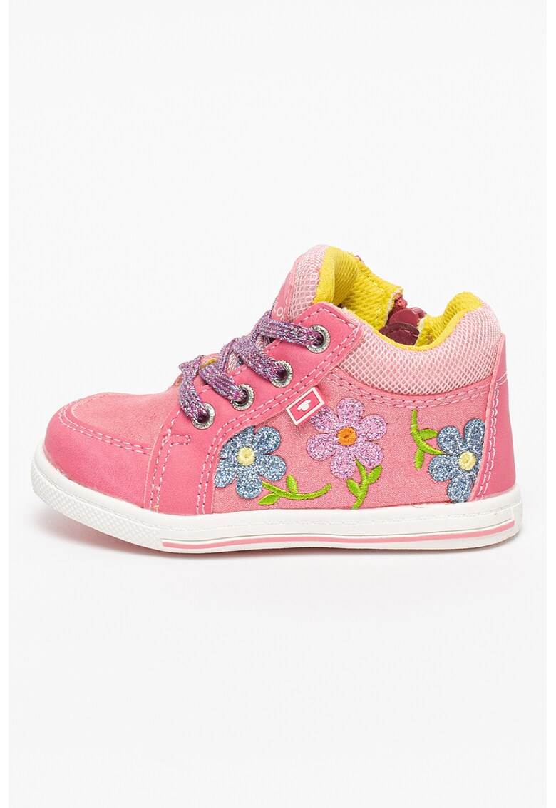 Pantofi sport cu broderie florala