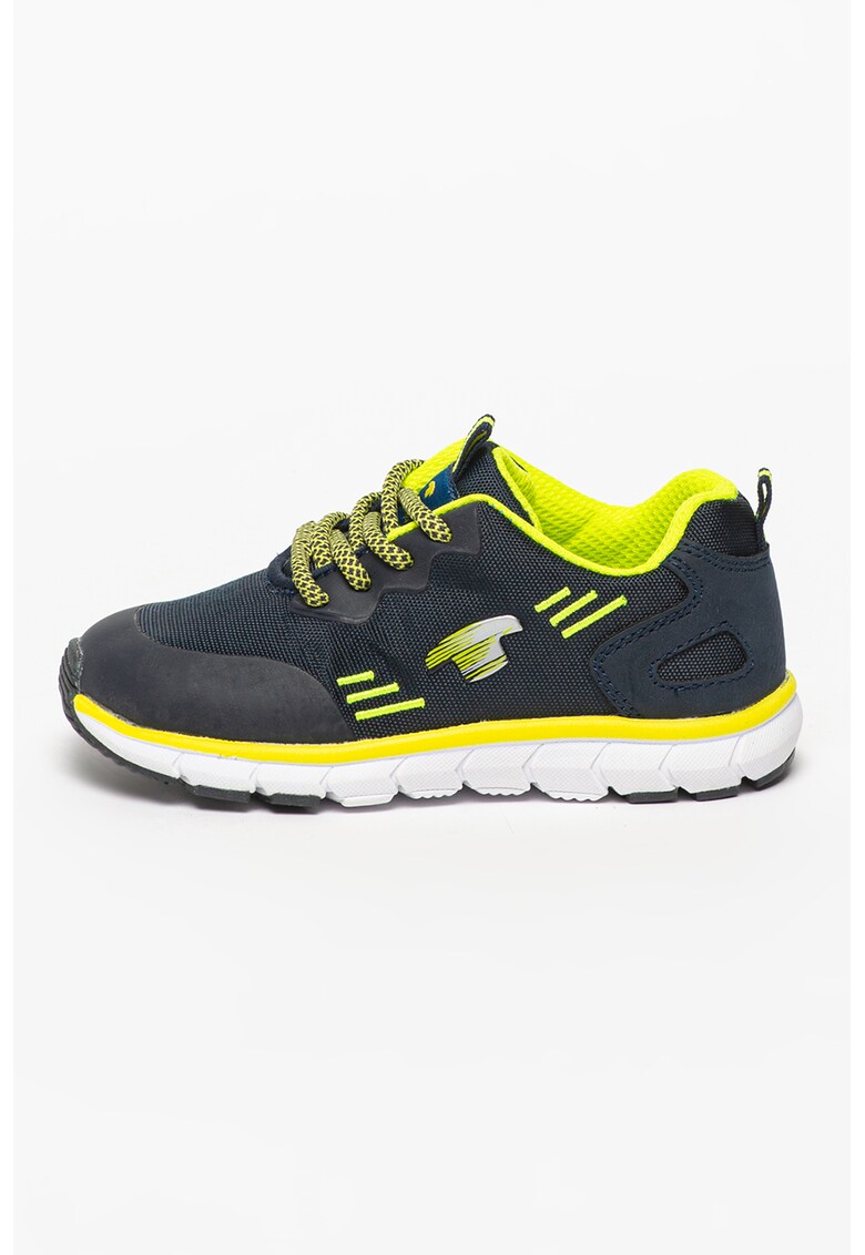 Pantofi sport de piele ecologica si material textil