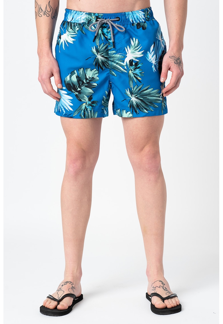 Pantaloni scurti de baie Super 5S Beach Volley - Verde/Albastru