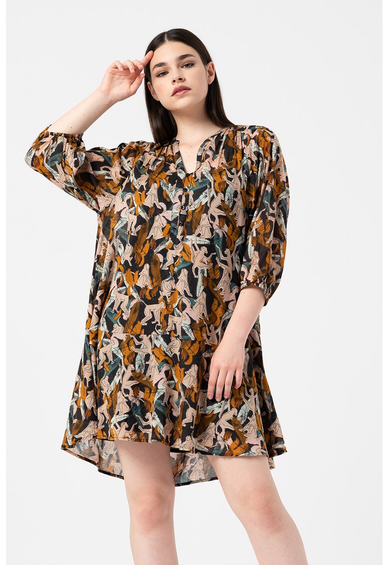 Rochie lejera cu imprimeu grafic