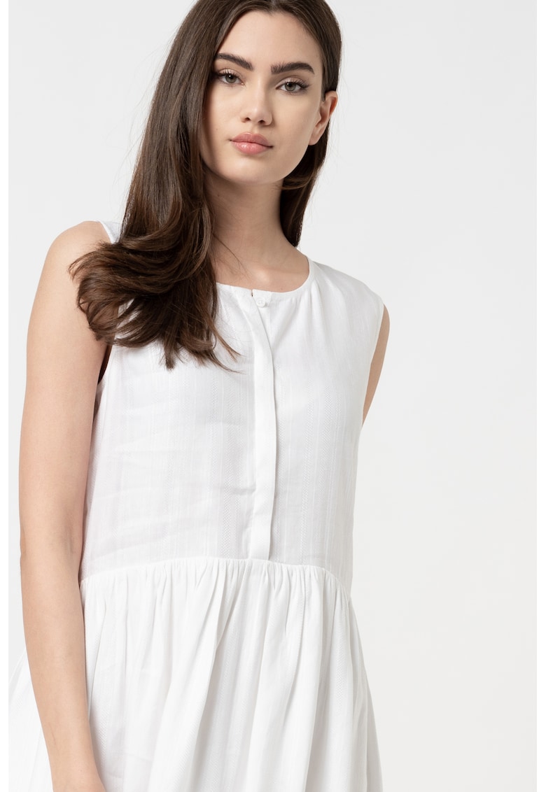 Rochie evazata din amestec de in