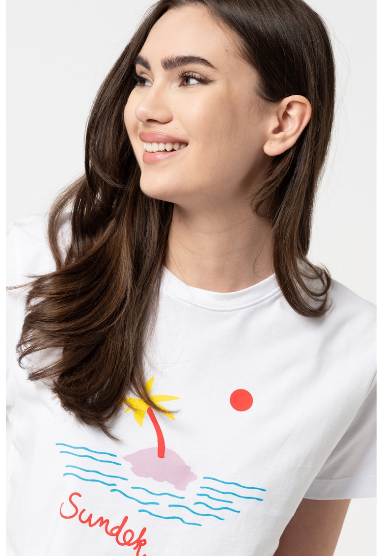 Tricou cu imprimeu logo Kamoku fashiondays.ro imagine noua