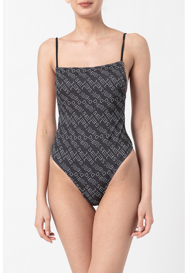 Costum de baie intreg cu model logo Rasja