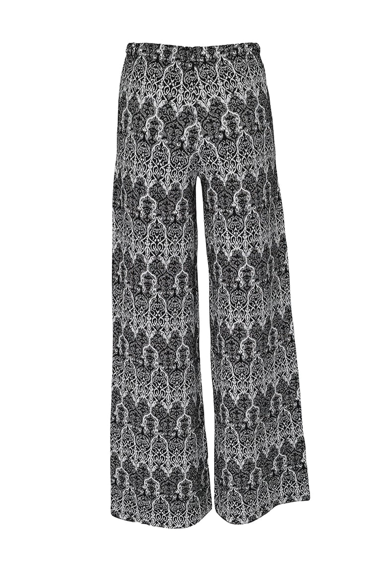 Pantaloni cu croiala ampla si model etnic Acob à porter imagine noua