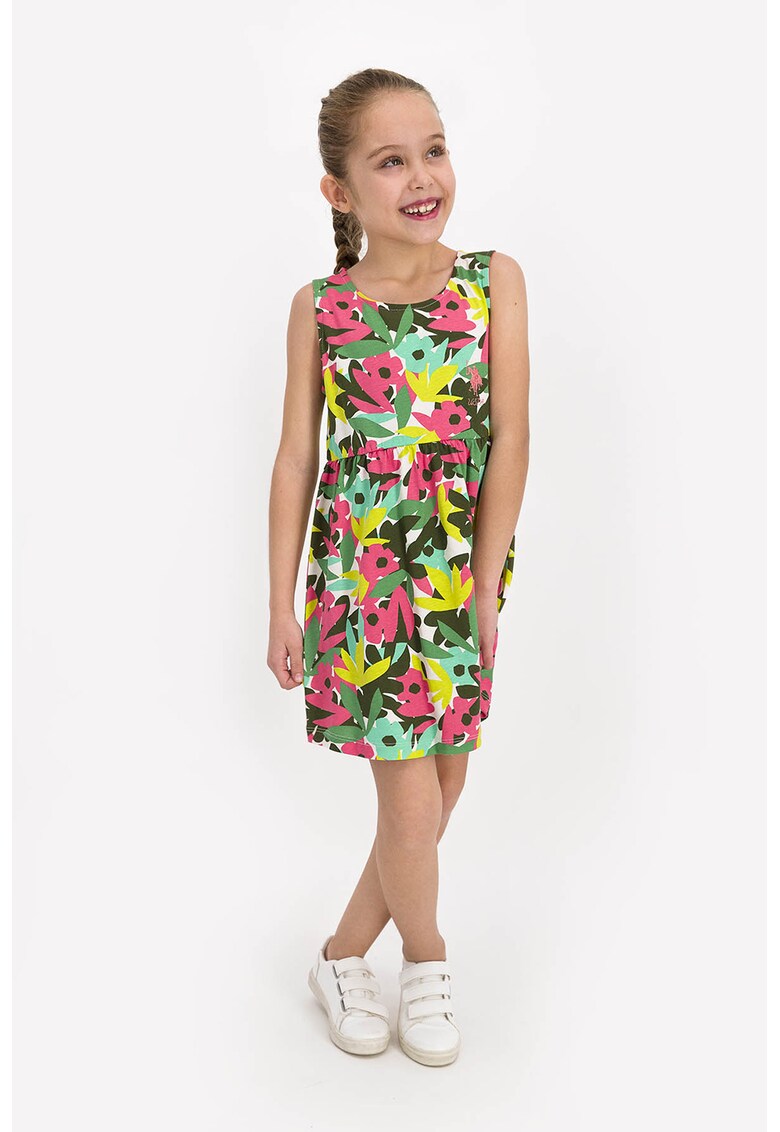 Rochie evazata cu imprimeu
