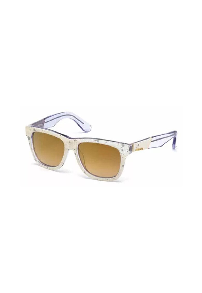 Ochelari de soare patrati unisex cu aspect texturat