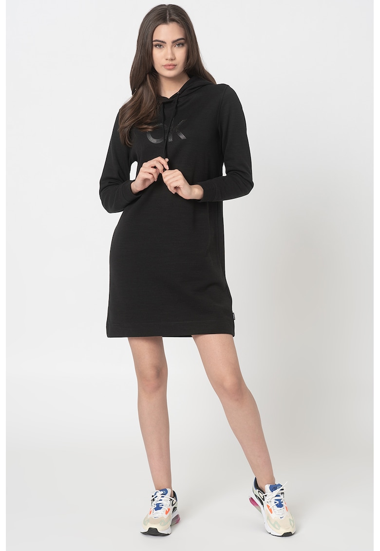 Rochie tip hanorac cu logo