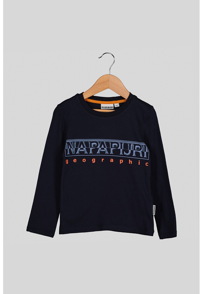 Bluza sport cu decolteu rotund si imprimeu imagine fashiondays.ro Napapijri