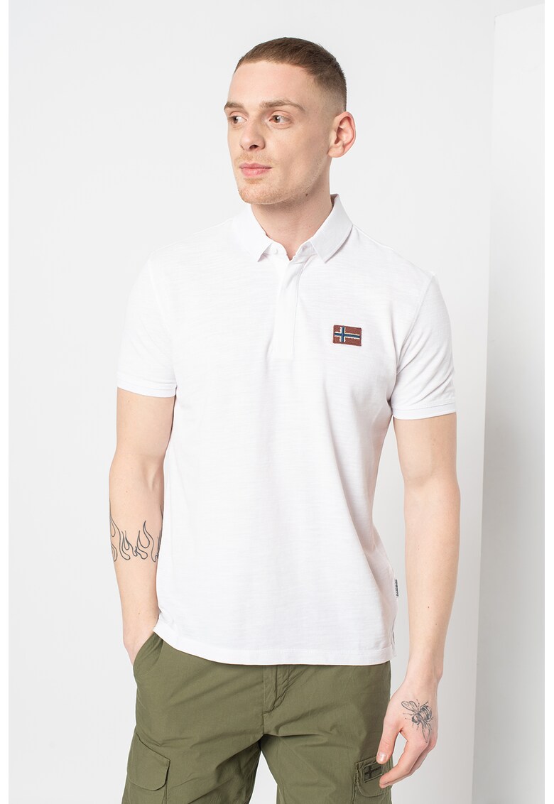 Tricou polo din pique de bumbac organic Ebea