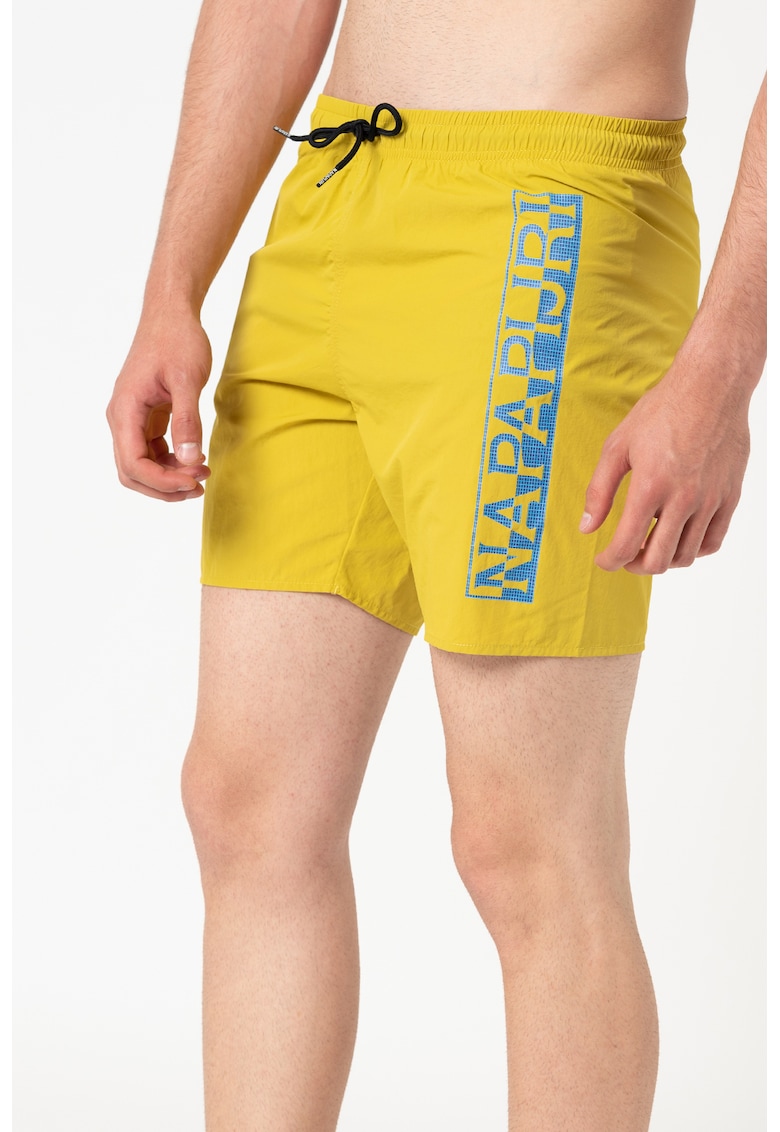 Pantaloni scurti de baie cu snur Victor - Galben mustar