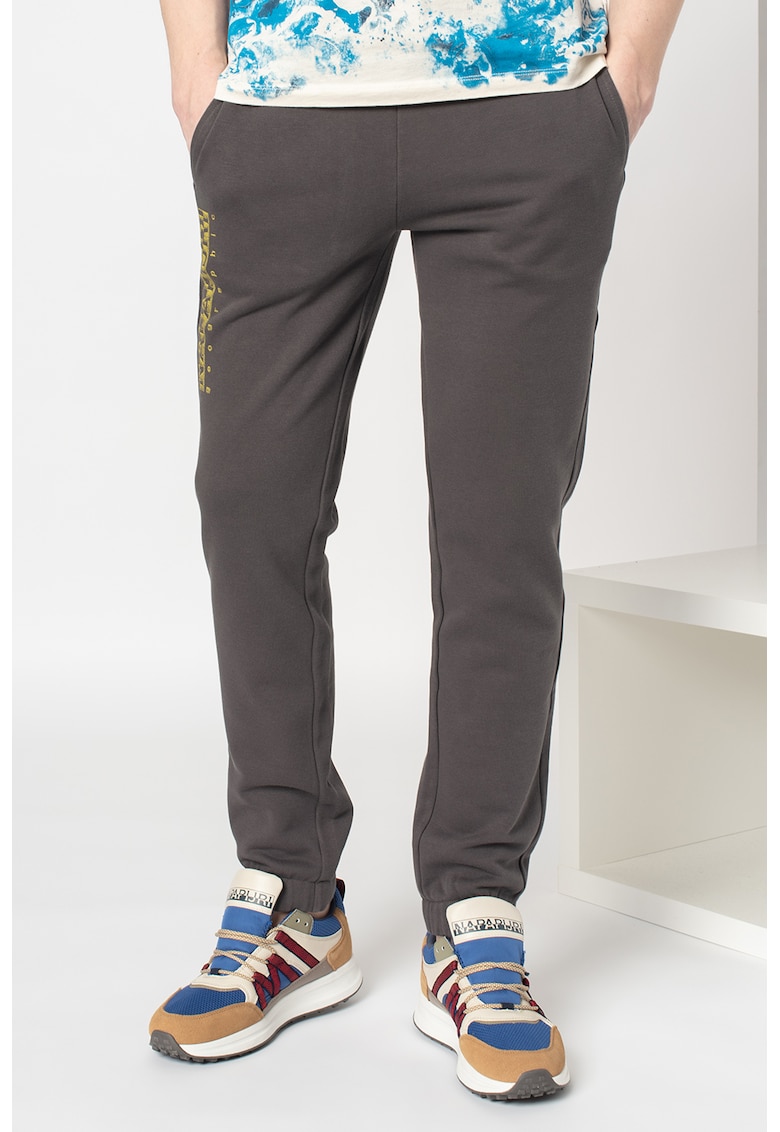 Pantaloni sport cu imprimeu logo Mallar