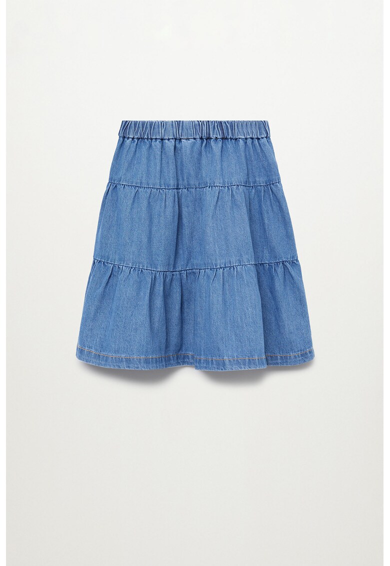 Fusta din denim cu model stratificat Lucy