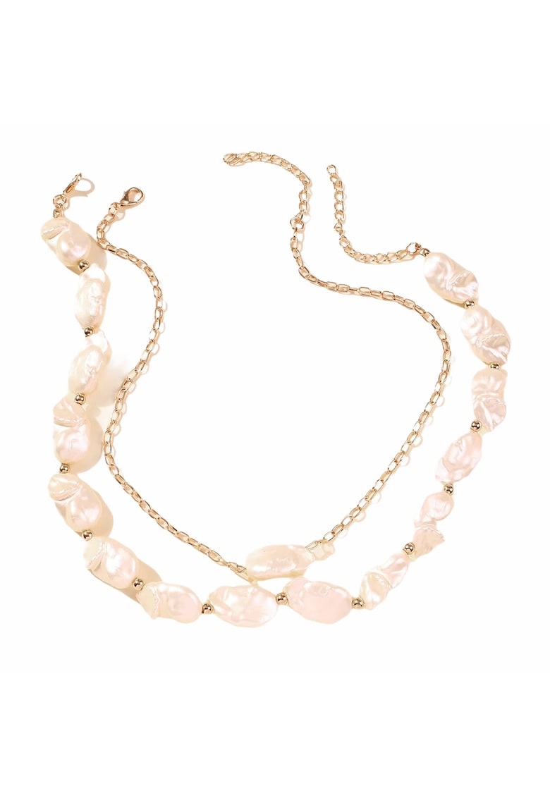 Set 2 Coliere - aurii - cu perle - Nicolleta C5 -