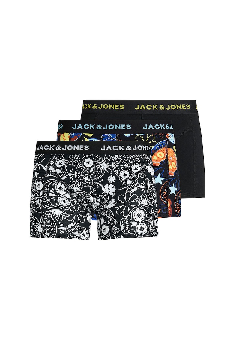 Jack&Jones - Set de boxeri cu banda logo in talie - 3 perechi