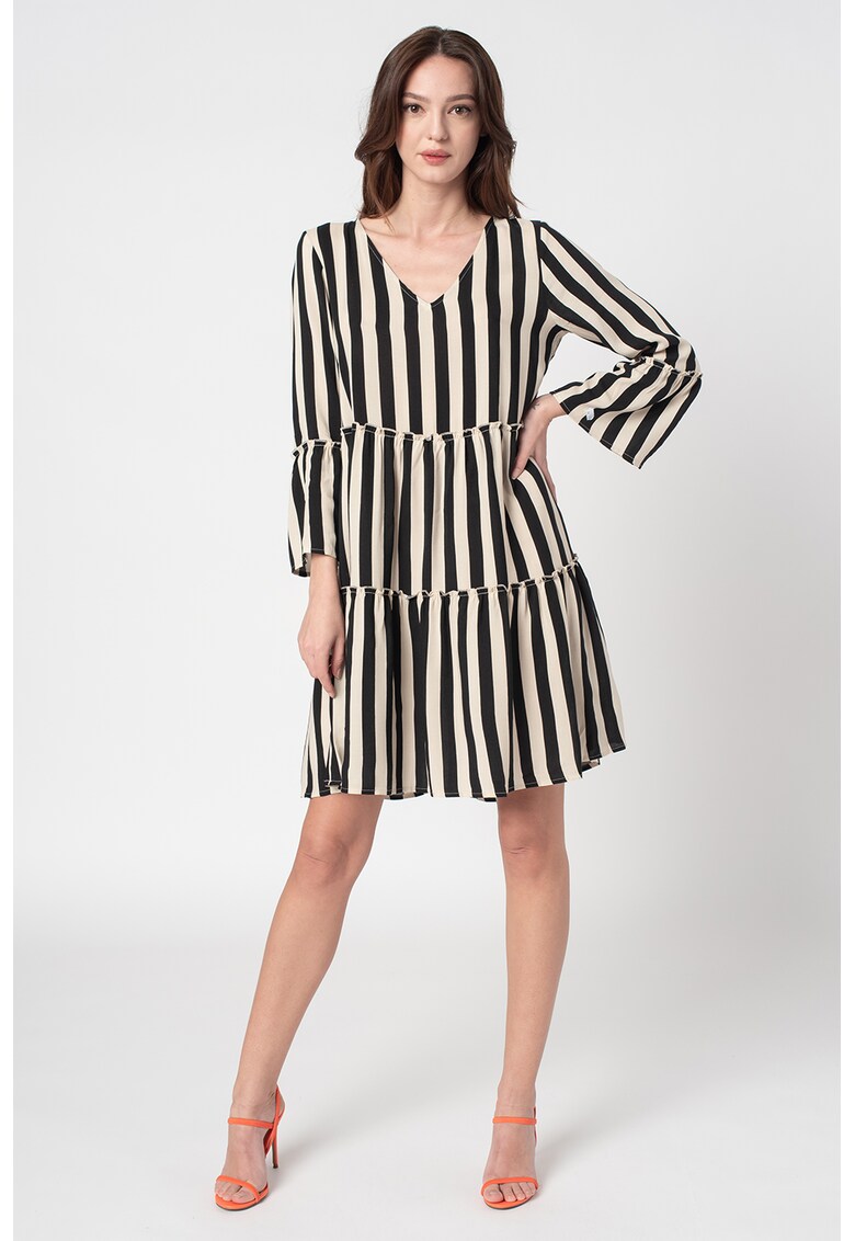 Rochie mini evazata cu decolteu in V Staar