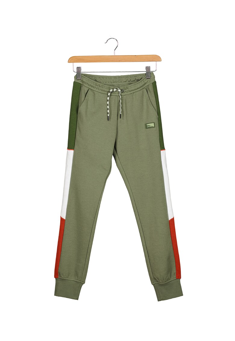 Pantaloni sport cu insertii cu model colorblock