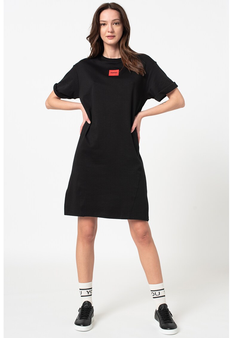 Rochie-tricou lejer cu sli lateral neyle