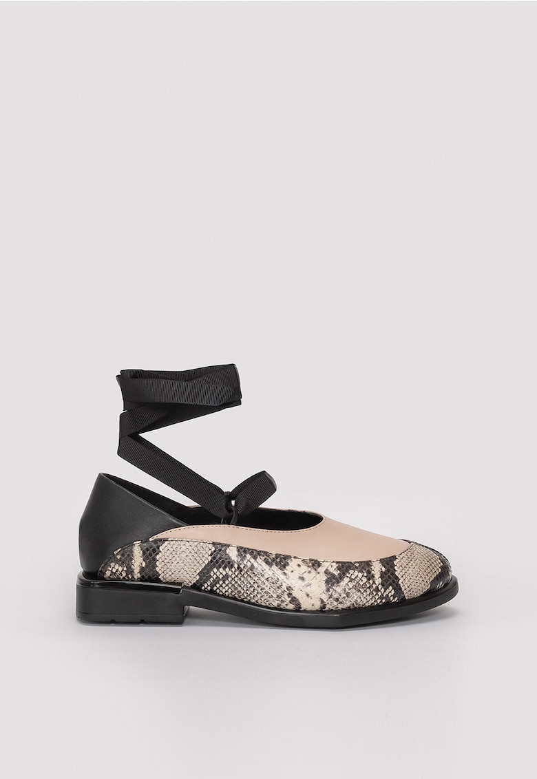Pantofi de piele cu panglica Evanescent fashiondays.ro imagine super redus 2022