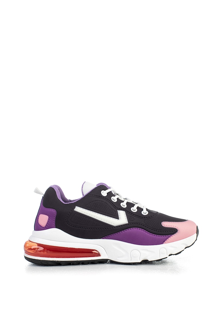 Pantofi sport din plasa cu model masiv