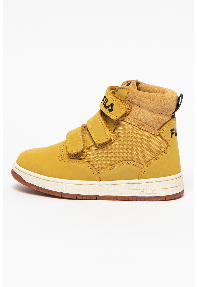 Ghete din piele si material textil cu inchidere velcro Knox