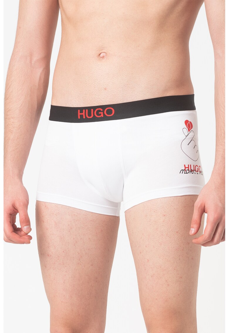 Boxeri cu banda logo contrastanta Excite imagine fashiondays.ro HUGO Hugo Boss