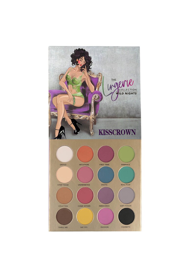 Paleta fard de ochi The Lingerie Wild Nights - 16 farduri mate