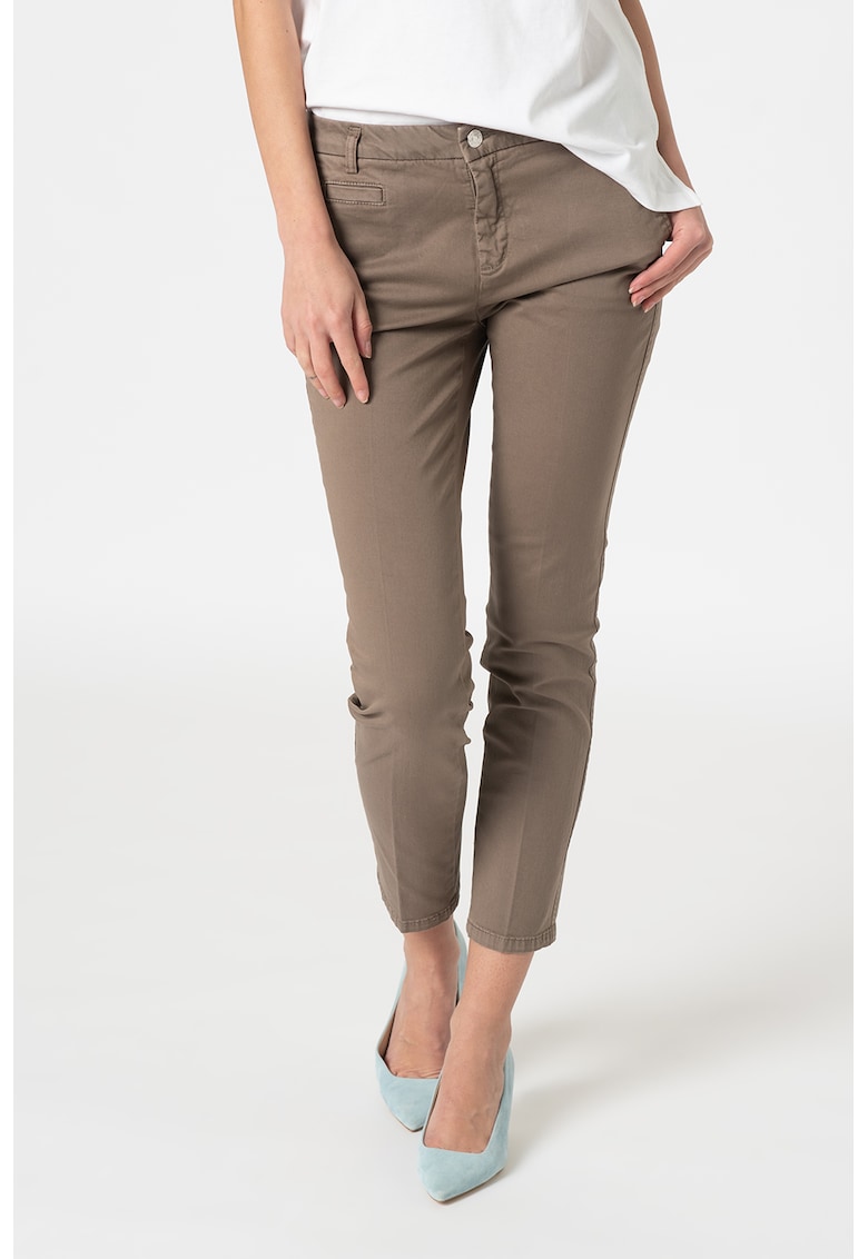 Pantaloni chino crop slim fit