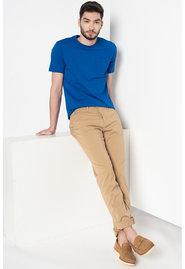 Pantaloni chino slim fit elastici