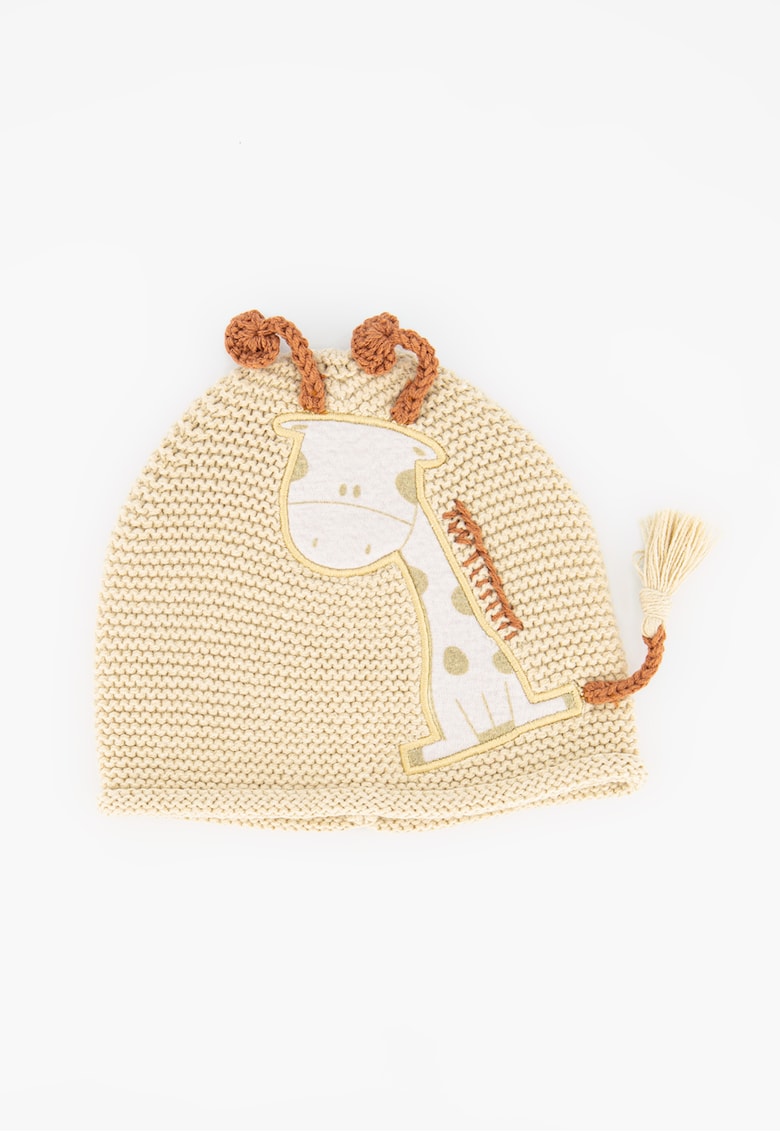 Caciula tricotata cu aplicatie girafa ANSWEAR