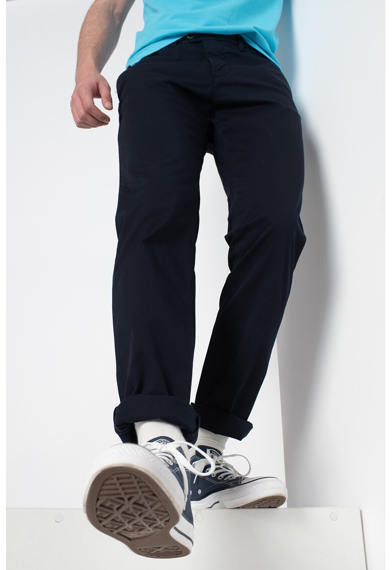 Pantaloni chino slim fit elastici