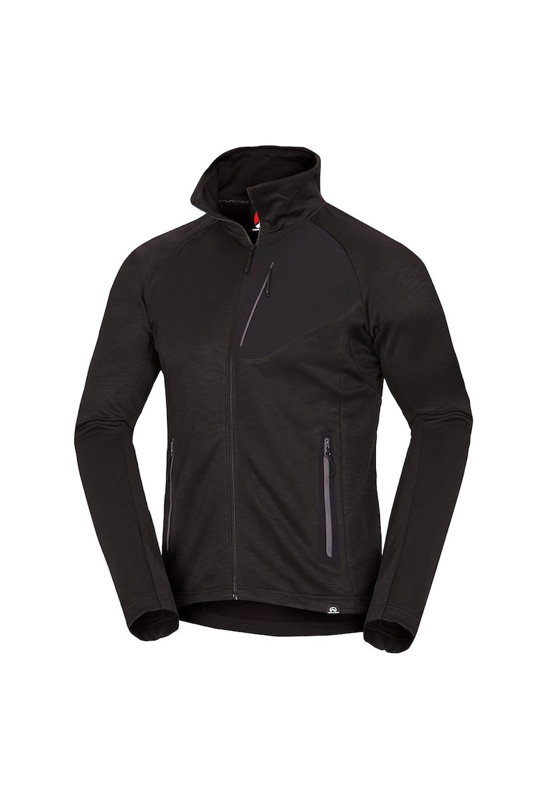 Northfinder Bluza trekking din fleece melanj pentru barbati Northpol - Negru