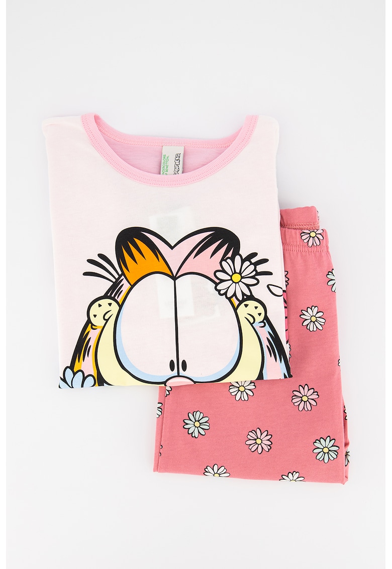 Pijama din jerseu cu imprimeu Garfield