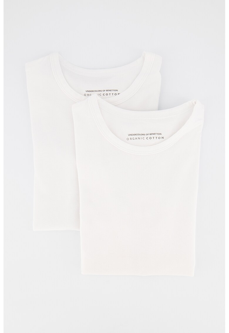 Set de tricou din amestec de bumbac organic - 2 piese