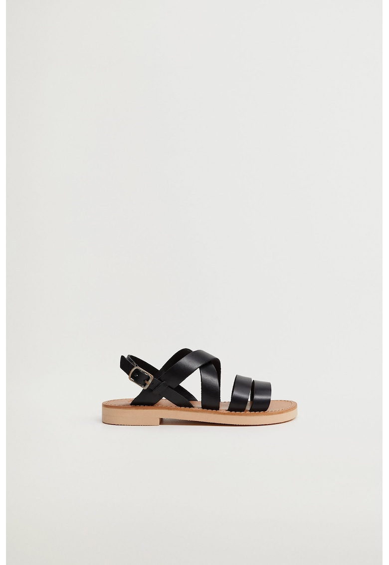 Sandale de piele cu barete multiple Brisbane