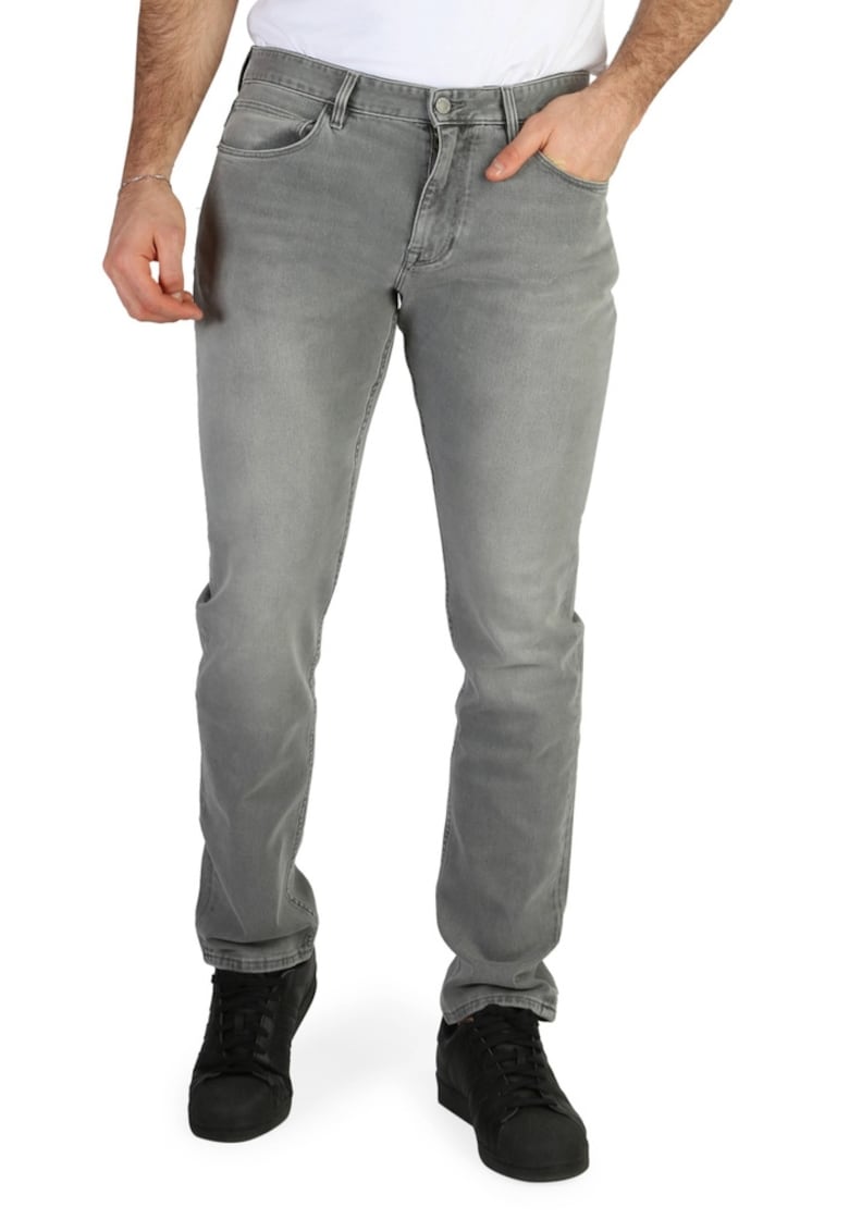 Blugi slim fit cu talie joasa