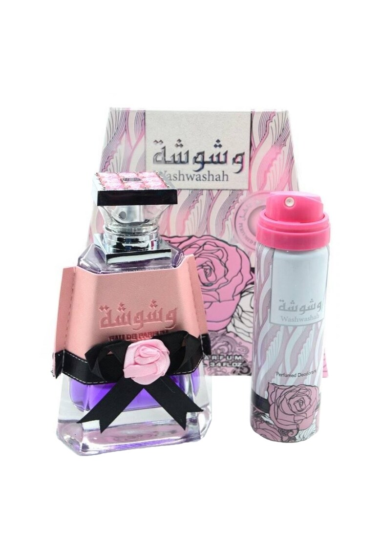 Set Washwashah - Femei: Apa de Parfum 100 ml + Deodorant Spray - 50 ml