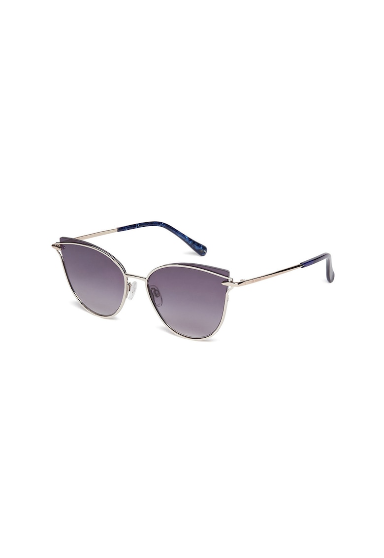 Ochelari de soare cat-eye cu rama metalica