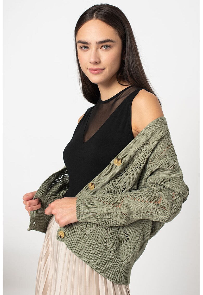 Cardigan cu perforatii