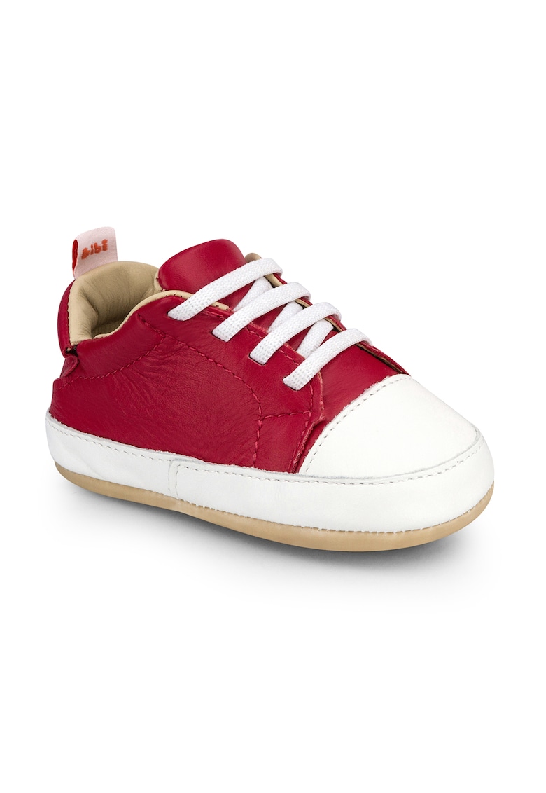 Pantofi Unisex  Afeto Joy Red cu Siret Elastic - Bibi - Rosu