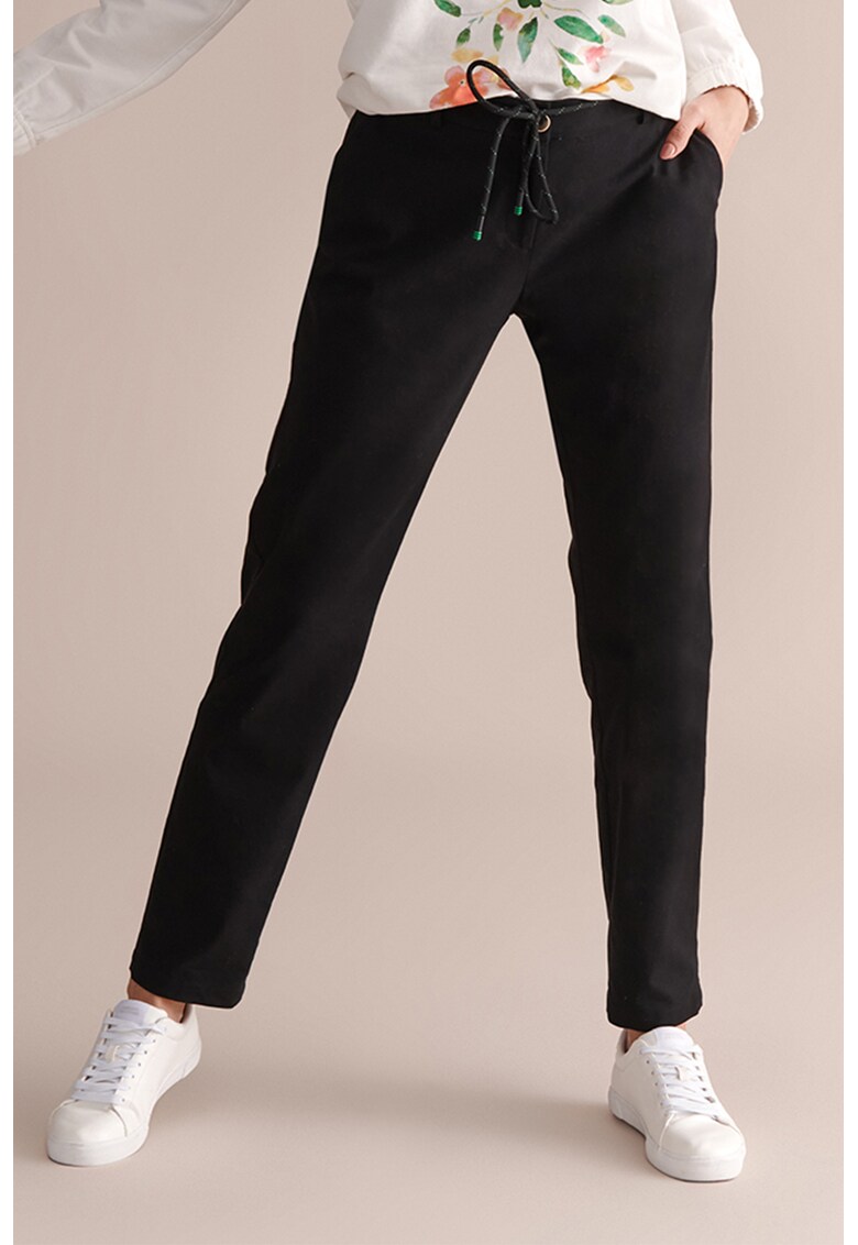 Pantaloni chino cu cordon in talie fashiondays.ro imagine noua