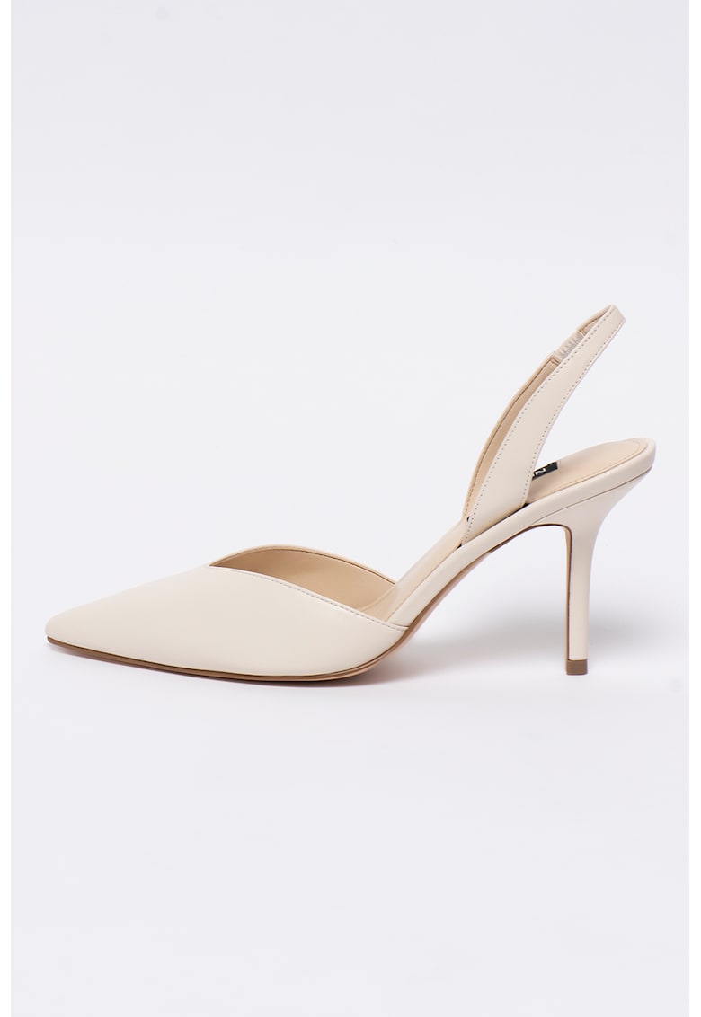 Pantofi stiletto slingback de piele Hello