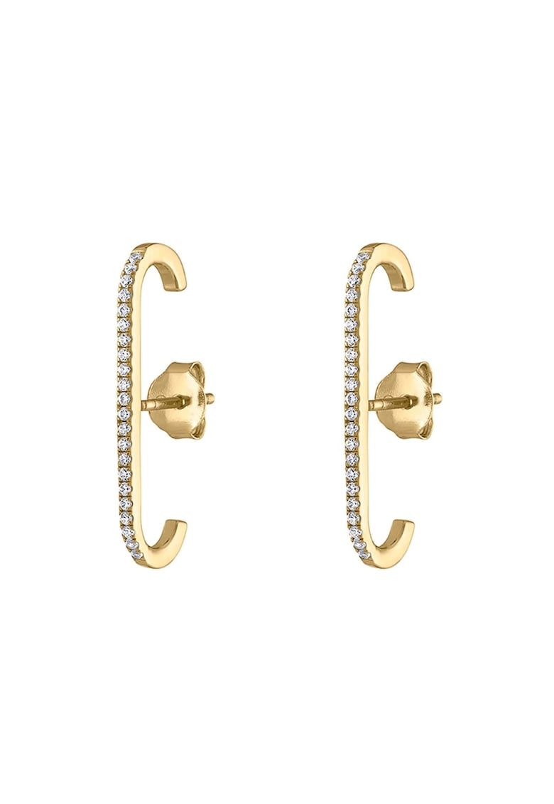 Cercei aurii - cu pietre din zirconiu - Nordine C3 -