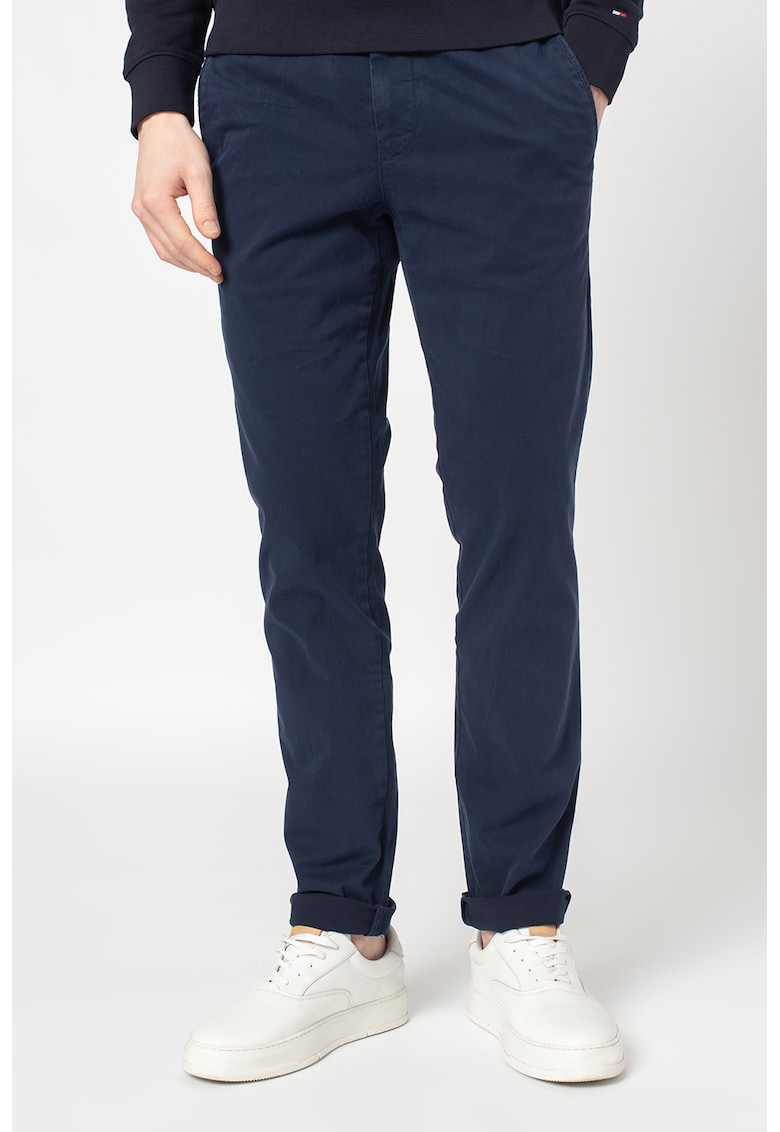 Pantaloni chino slim fit din amestec de bumbac organic Bleecker