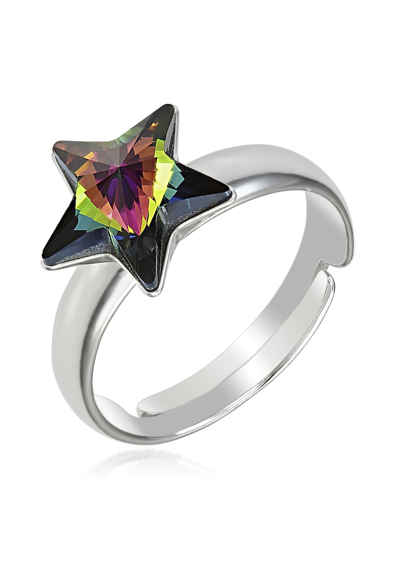 Inel Argint 925 placat cu rodiu cu cristale Swarovski Swarovski® Star - 10mm -