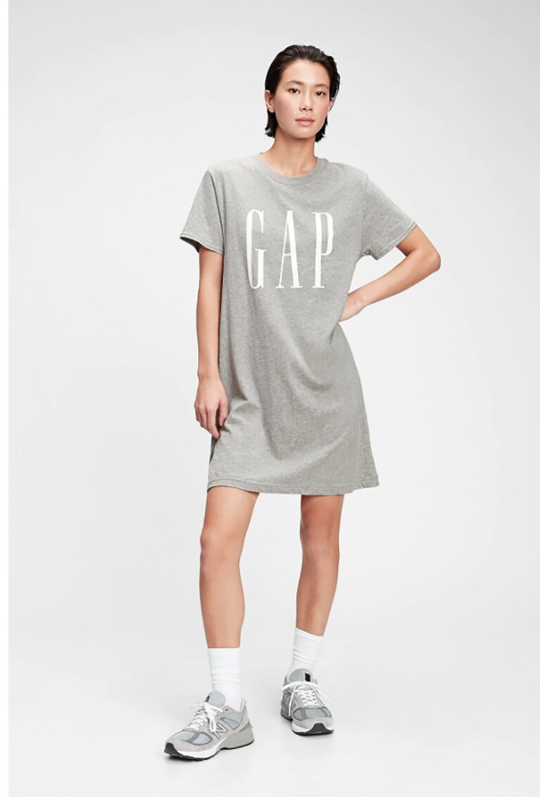 Rochie-tricou cu imprimeu logo