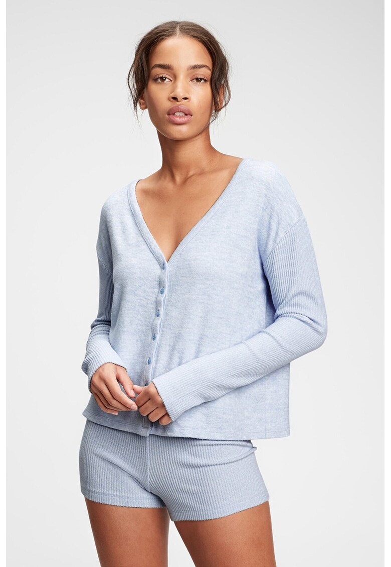 Cardigan lejer cu maneci cazute