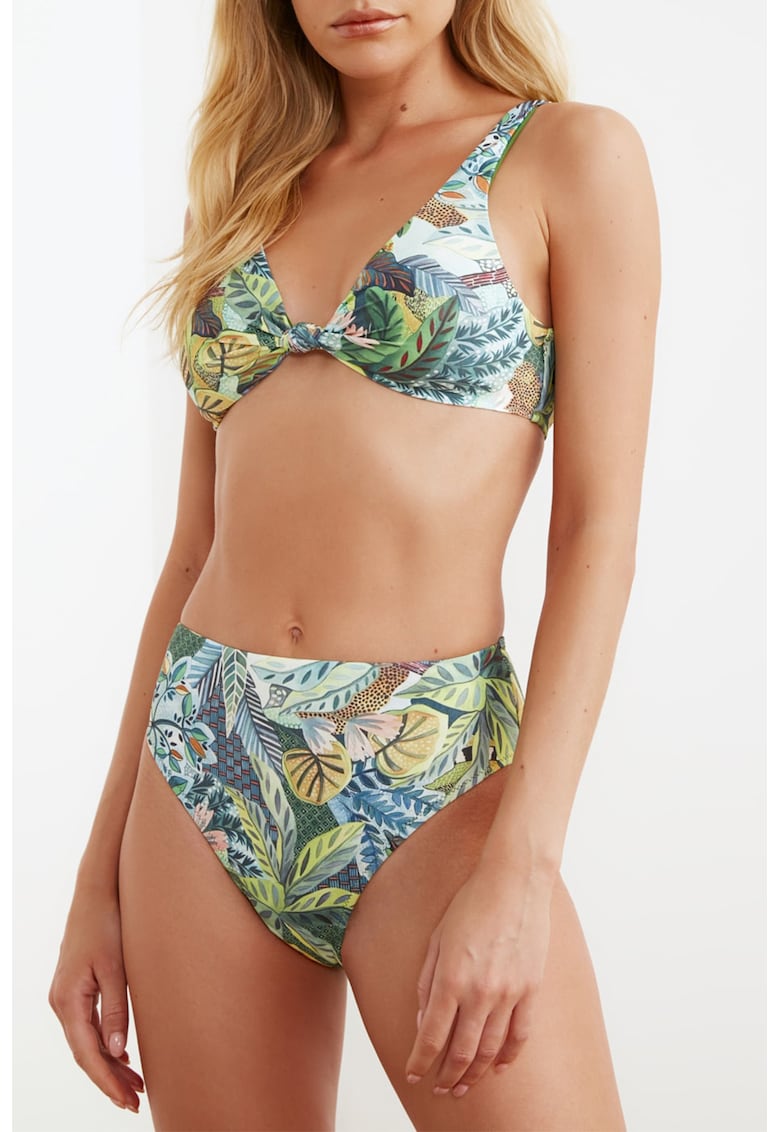 Bikini cu imprimeu tropical