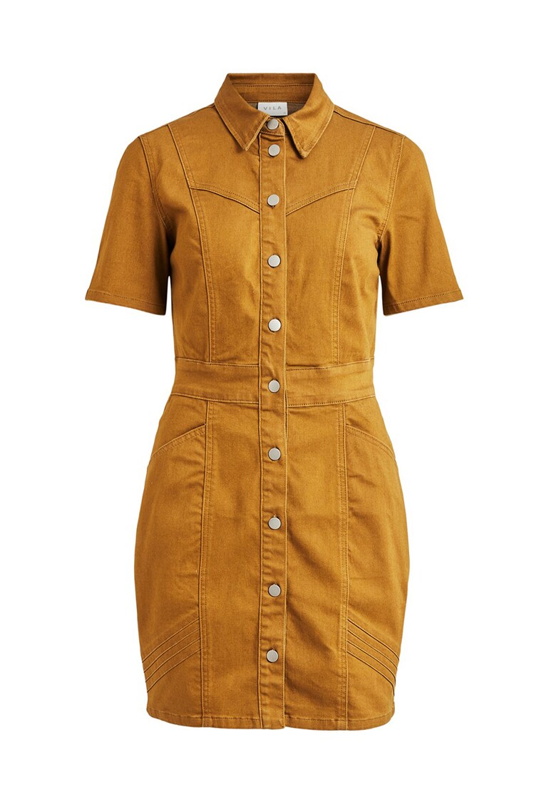 Rochie tip camasa cu buzunare
