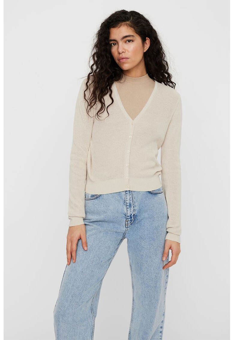 Cardigan relaxed fit tricotat fin